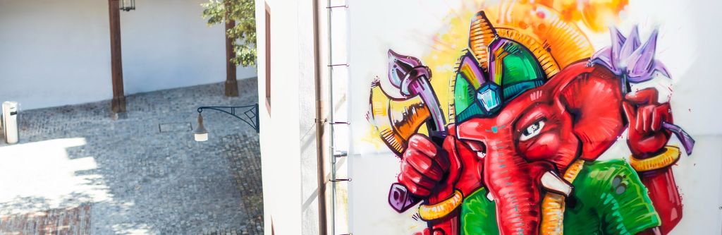 Graffitis sprayen und ausstellen