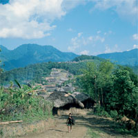 Manyakshu is a village of the Upper Konyak Naga, it is situated 6 km from the Burma border